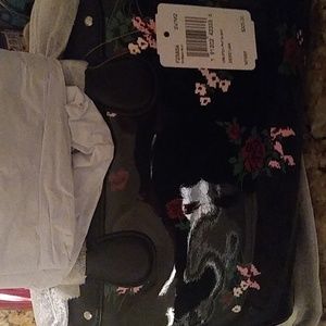 NWT Coach flowered patent leather small satchel